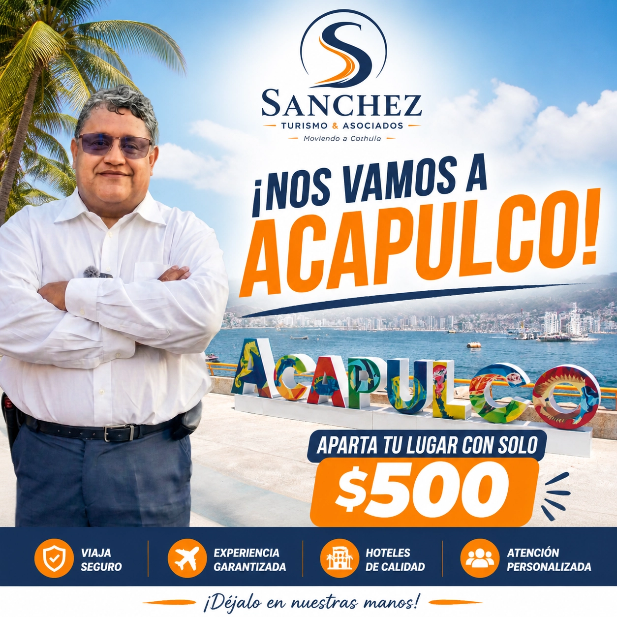 Autobús ejecutivo de Turismo Sánchez y Asociados